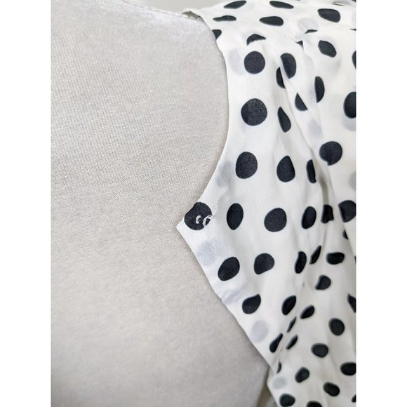 RONNY KOBO Women's Astrid Black White Polka Dot Dress Size Medium - Picture 5 of 7